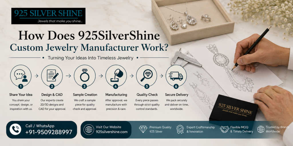 How Does 925SilverShine Custom Jewelry Manufacturer Work?