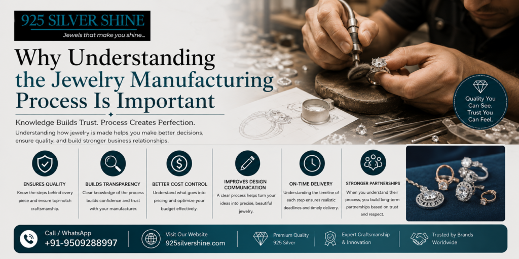 Why Understanding the Jewelry Manufacturing Process Is Important