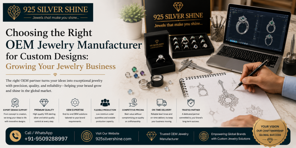 Choosing the Right OEM Jewelry Manufacturer for Custom Designs: Growing Your Jewelry Business