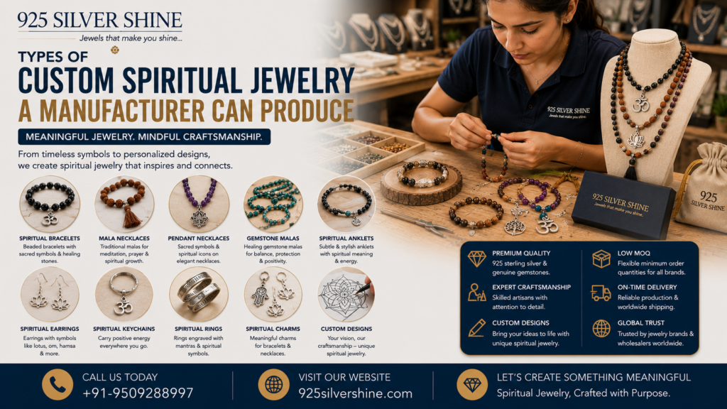 Types of Custom Spiritual Jewelry a Manufacturer Can Produce