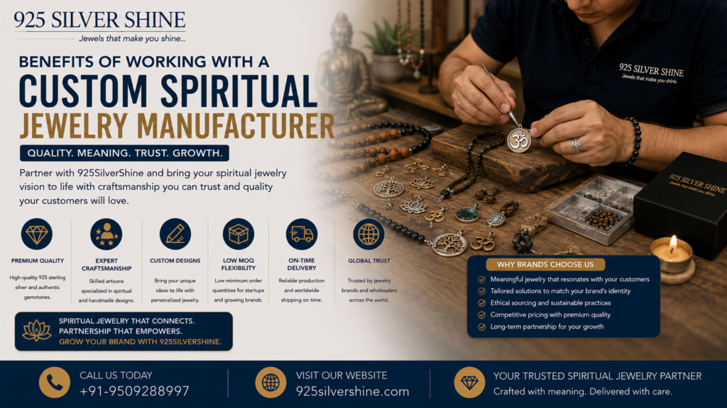 Benefits of Working With a Custom Spiritual Jewelry Manufacturer
