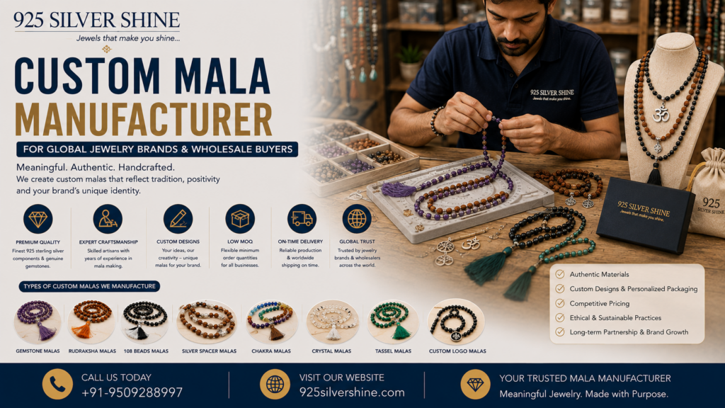 Custom Mala Manufacturer for Global Jewelry Brands & Wholesale Buyers