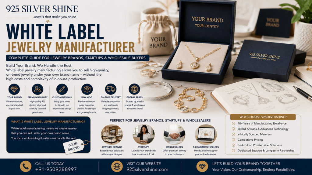White Label Jewelry Manufacturer: Complete Guide for Jewelry Brands, Startups & Wholesale Buyers