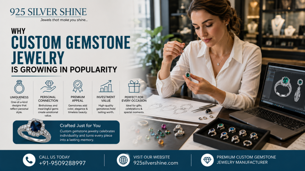 Why Custom Gemstone Jewelry Is Growing in Popularity