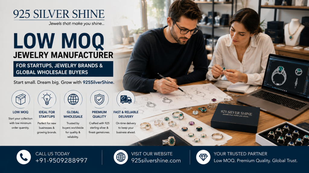 Low MOQ Jewelry Manufacturer for Startups, Jewelry Brands & Global Wholesale Buyers