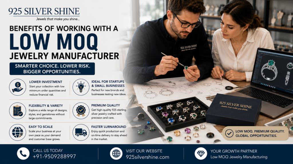 Benefits of Working with a Low MOQ Jewelry Manufacturer