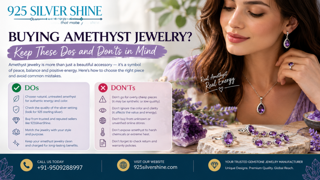 BUYING AMETHYST JEWELRY? KEEP THESE DOS AND DON’TS IN MIND