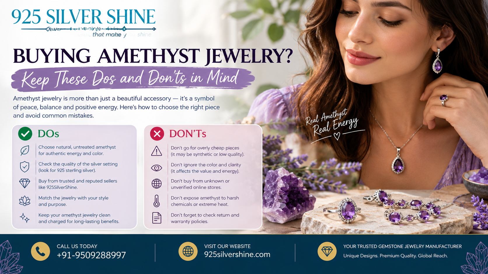 BUYING AMETHYST JEWELRY? KEEP THESE DOS AND DON’TS IN MIND