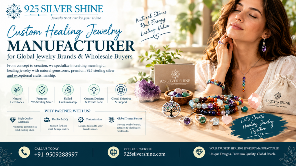 Custom Healing Jewelry Manufacturer for Global Jewelry Brands & Wholesale Buyers