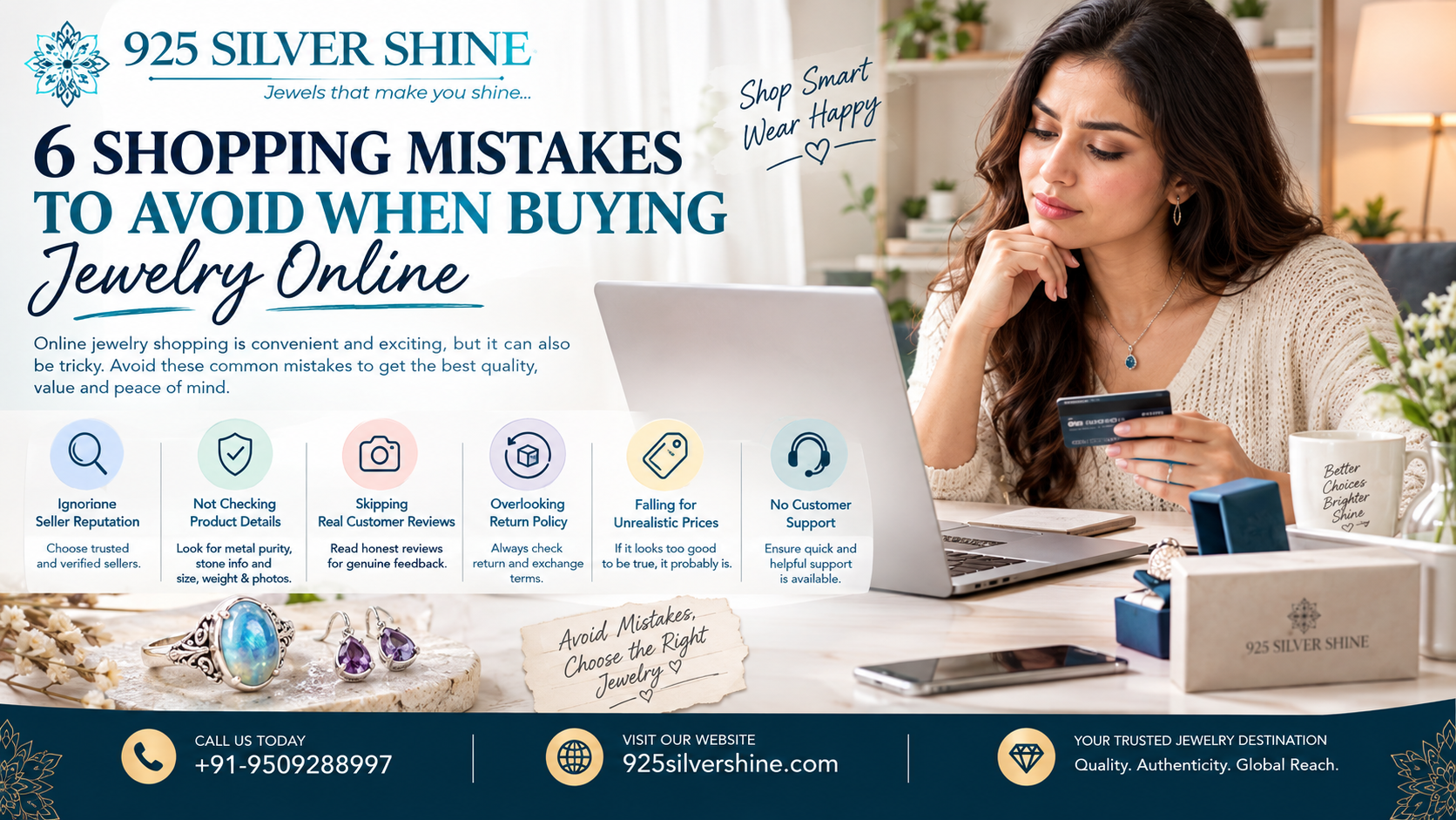 6 Shopping Mistakes to Avoid When Buying Jewelry Online