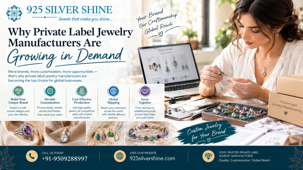 Why Private Label Jewelry Manufacturers Are Growing in Demand
